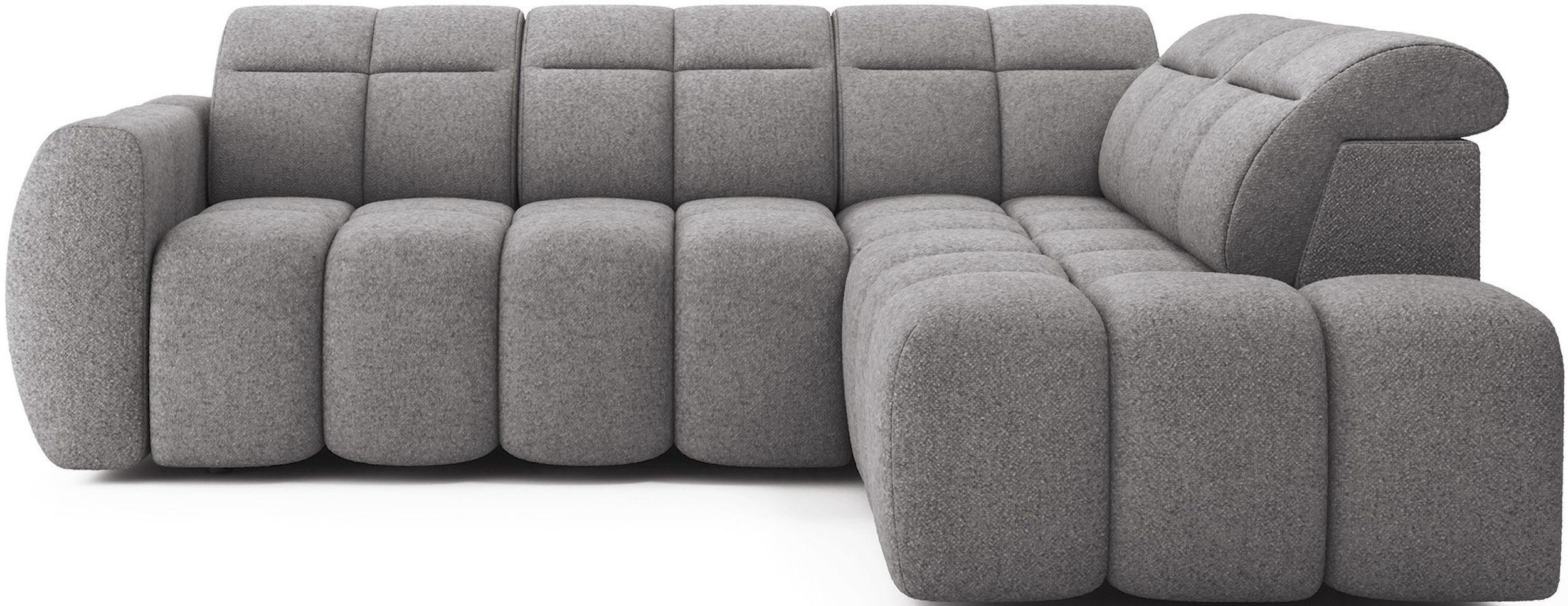 ECKSOFA Eagle R - Grau (Paolli 04) - Grau, Holzwerkstoff (258/208cm) - Möblo