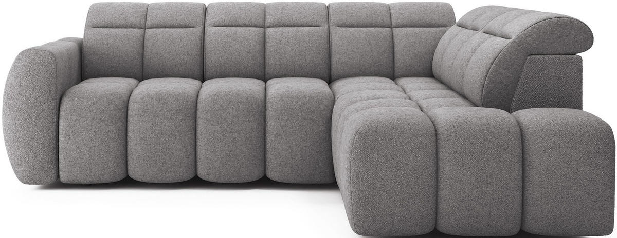 ECKSOFA Eagle R - Grau (Paolli 04) - Grau, Holzwerkstoff (258/208cm) - Möblo