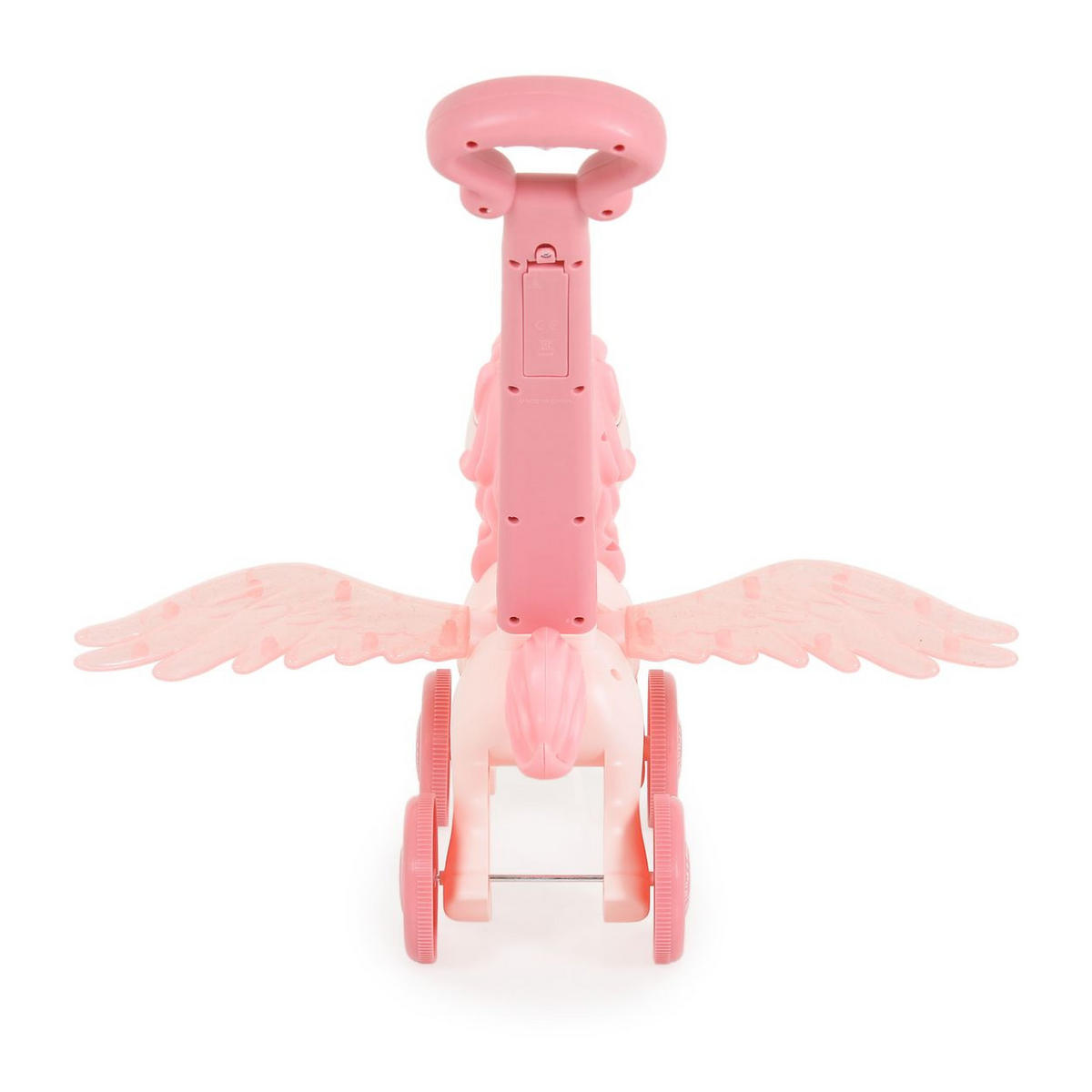 SPIELZEUG Schiebespielzeug Pony Wings rosa 40 cm Höhe, Seifenblasen, bewegliche Flügel, Musik, Lichtfunktion - Rosa, Kunststoff (39/40/35cm) - Moni