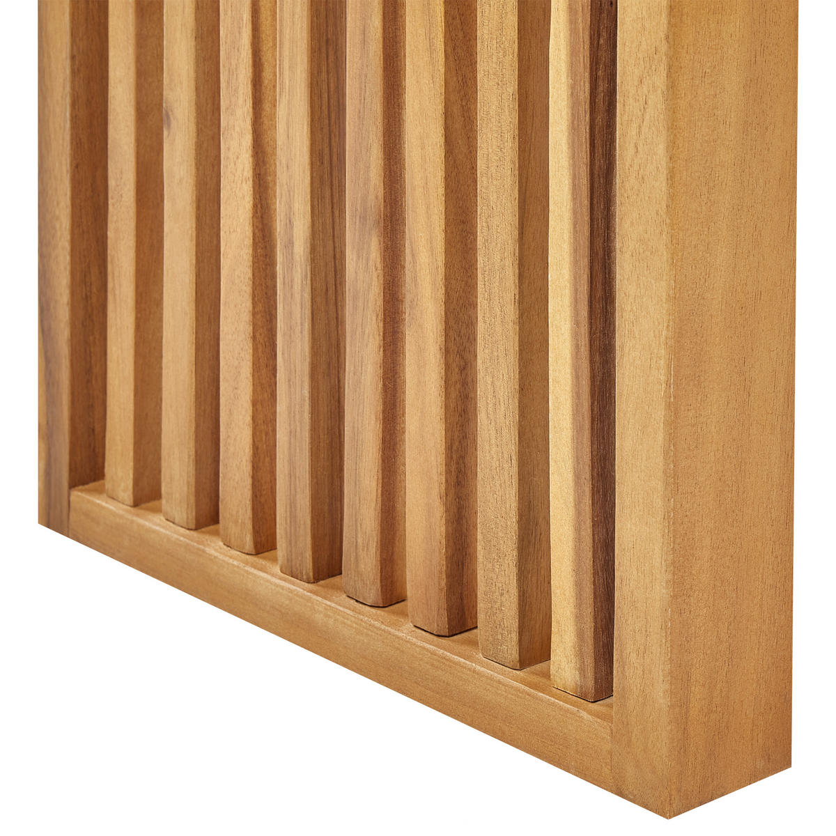 GARTENBANK Heller Holzfarbton Bellano - Hellbraun, Holz (105/43/35cm) - Beliani