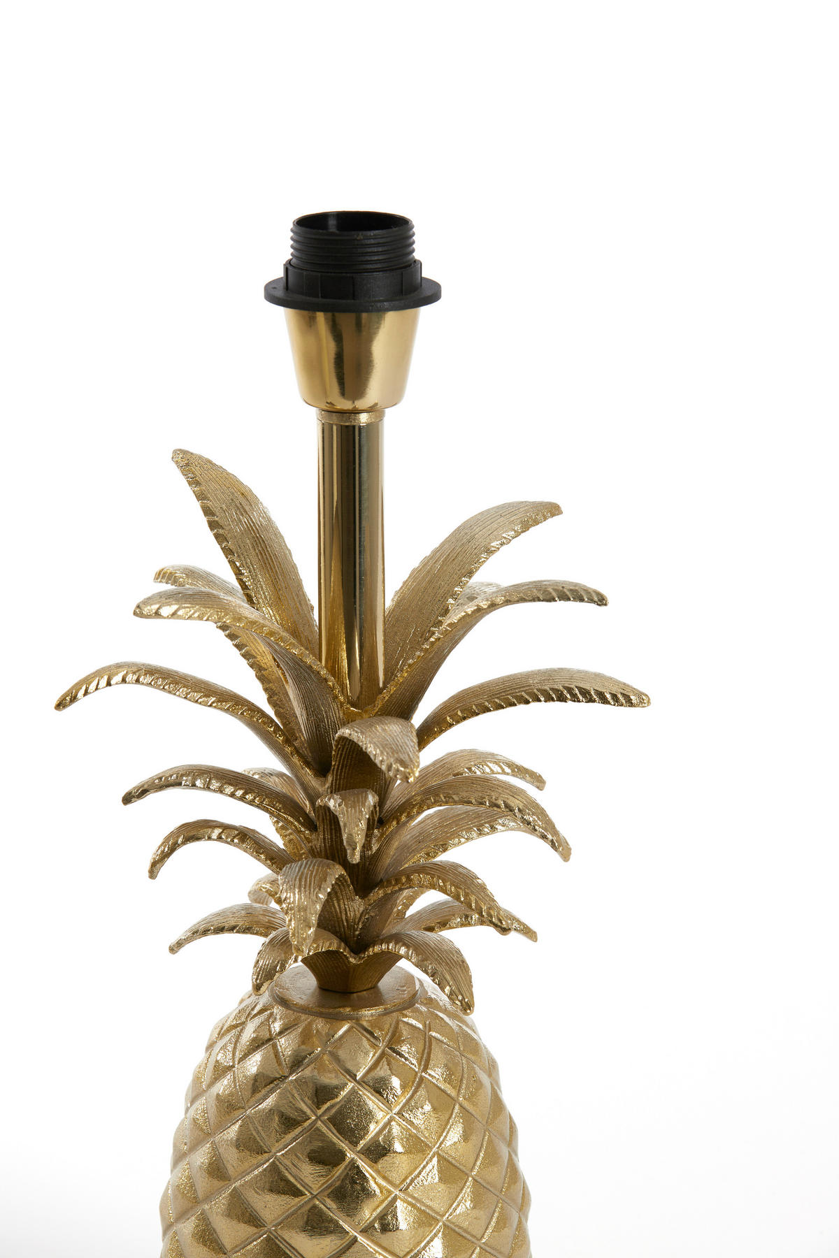 LAMPENFUSS Ananas Gold Ø20/37 cm - Goldfarben, Metall (20/19/37cm) - Light & Living