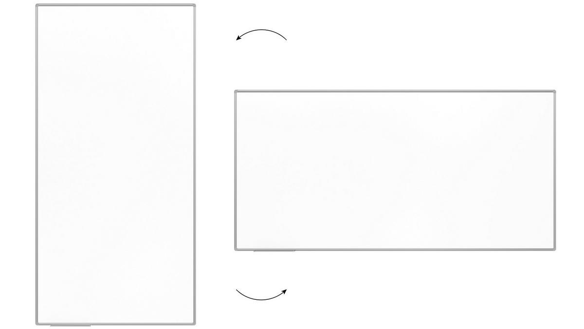MAGNETISCHE Schreibtafel emailliert P3 - 240x120 cm - Braun, Metall (240/120/1.6cm) - ALLboards