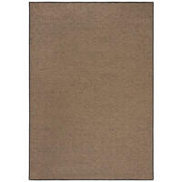 TEPPICH Jute Geometrisch-Design CARRON, Braun-Schwarz 200x290 cm - Braun, Naturmaterialien (200/290cm) - KADIMA DESIGN