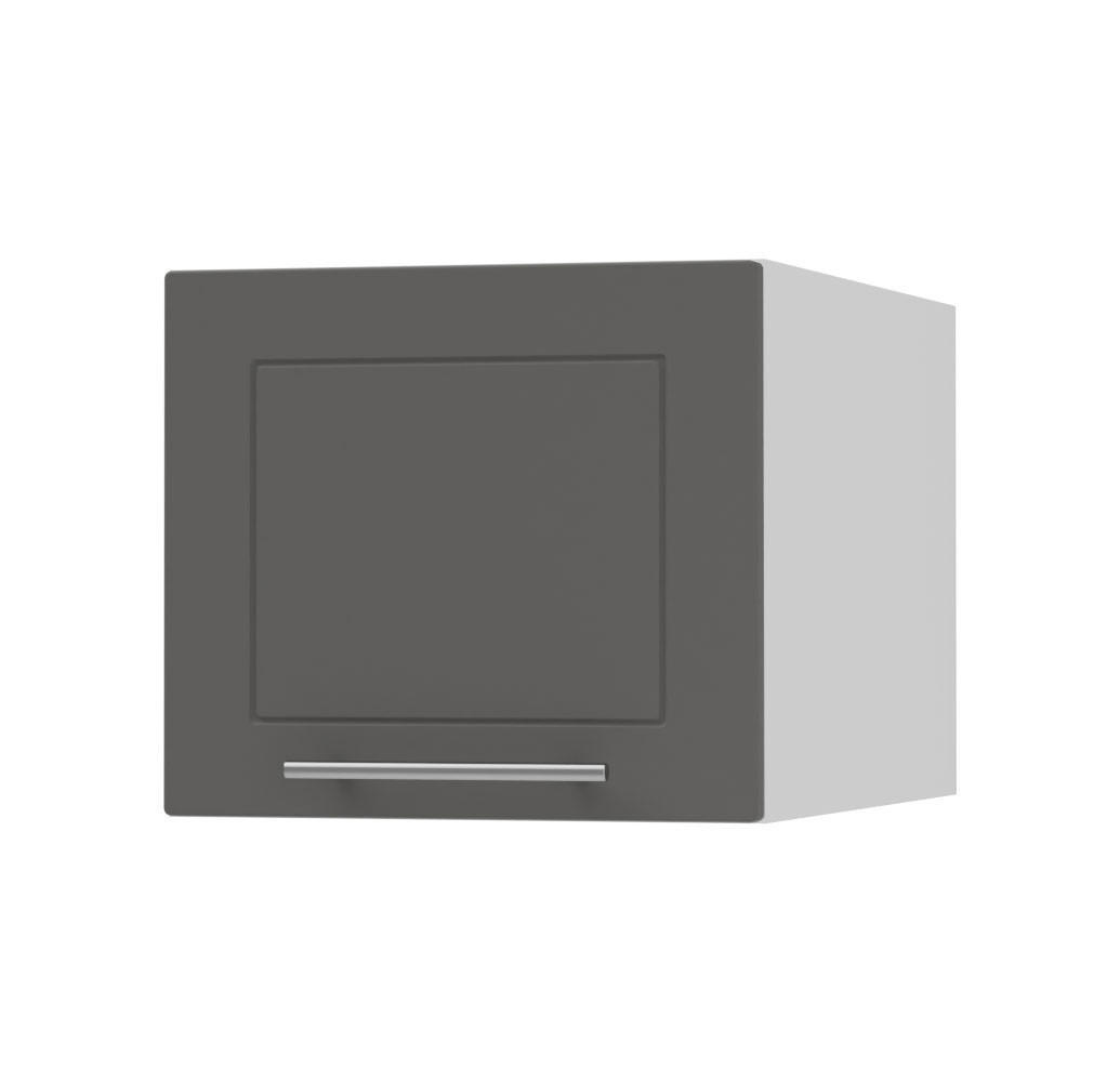 Feldmann-Wohnen Klapphängeschrank Graphit, Weiß 45x36x59 cm