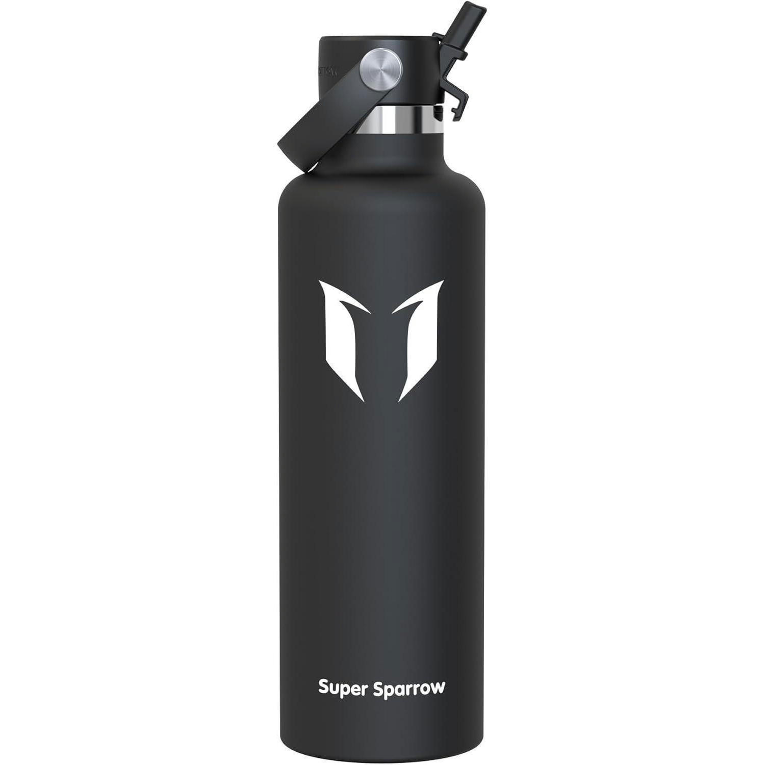 TRINKFLASCHE Edelstahl 1000 ml Schwarz - Schwarz, Metall (8.5/8.5cm)