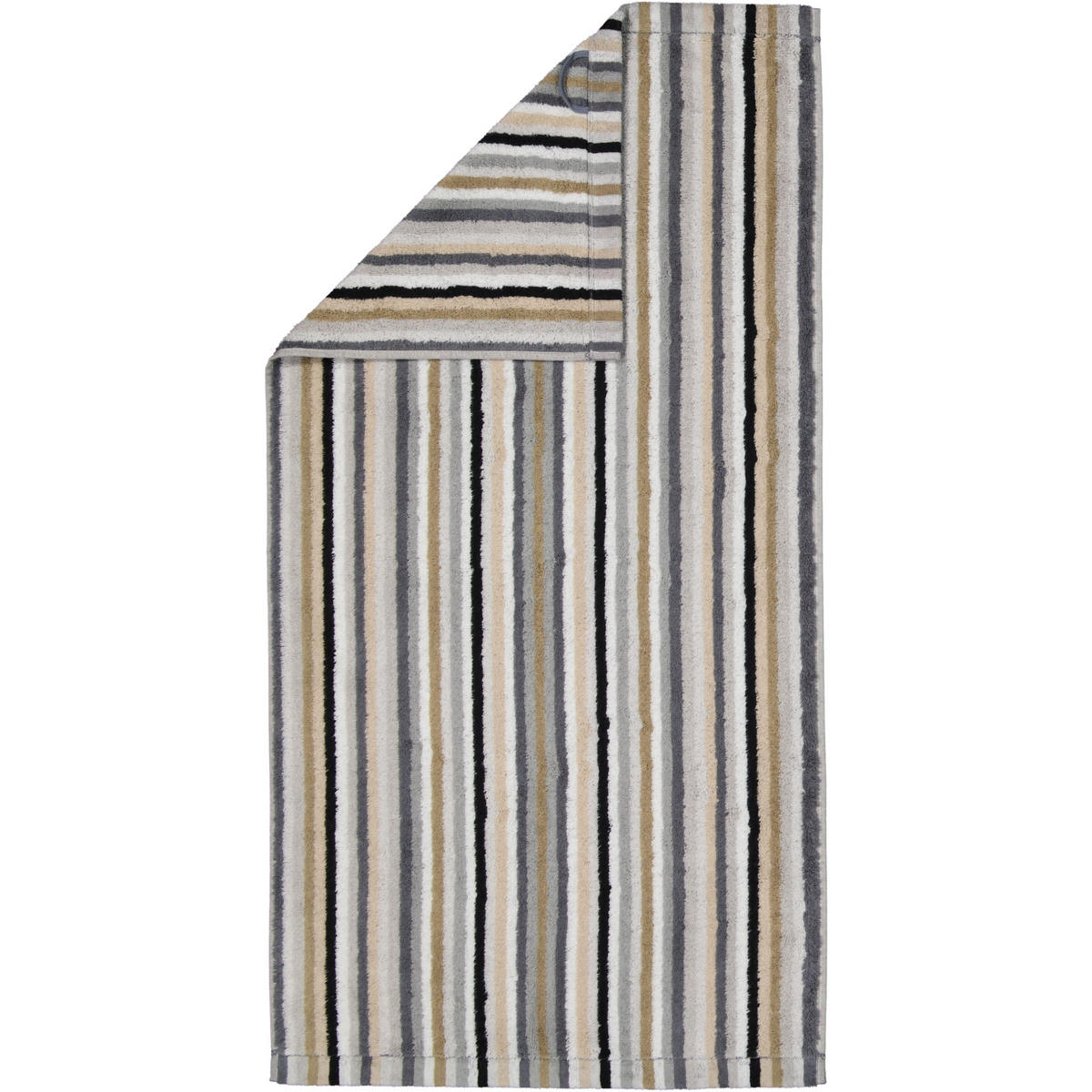 HANDTÜCHER LIFESTYLE STREIFEN 7048 KIESEL - 37 - Grau, Textil (50/100cm) - Cawö