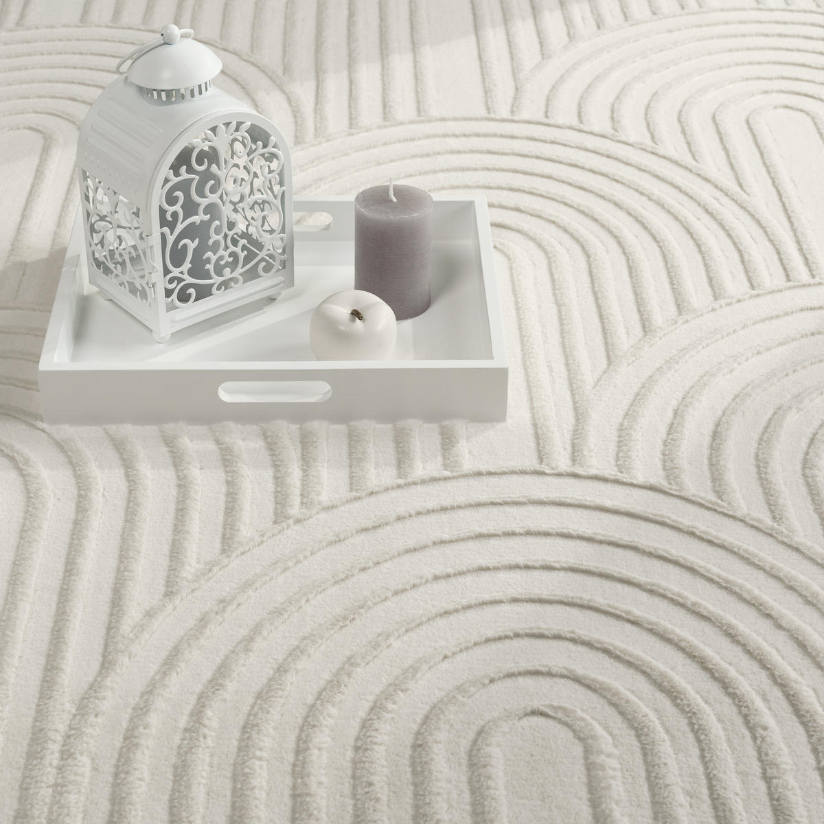 KURZFLORTEPPICH 160/220 cm Lelystad 524 - Creme, Textil (160/220cm) - Paco Home