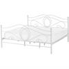 METALLBETT 180/200cm Weiß Lyra - Weiß, Metall (180/200cm) - Beliani