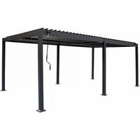 BIOKLIMATISCHE PERGOLA kensington Grau - Grau, Metall (299/220/588cm) - Habitat Garten