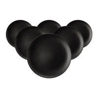 BROTTELLER Liberty Velvet Black schwarz ø 17,7 cm 6er Set - Schwarz, Keramik (17.7cm) - Seltmann Weiden