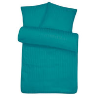 MIKROFASER-DAMAST-BETTWÄSCHE 135x200 cm Petrol - Petrol, Textil (135/200cm) - Carpe Sonno