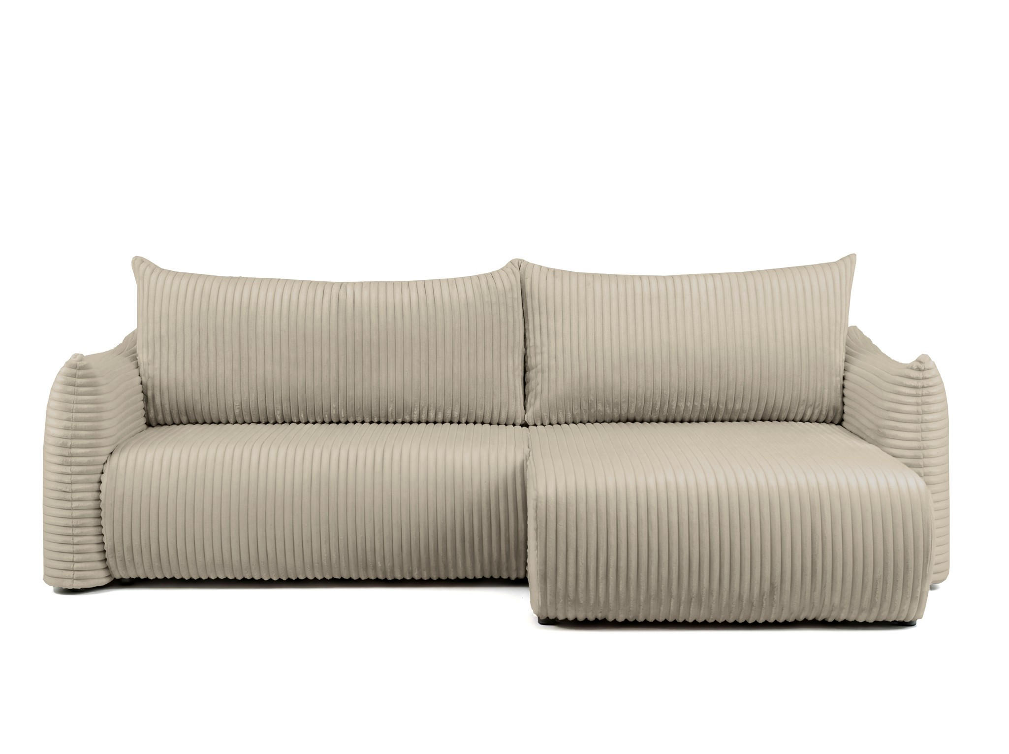 Fun Möbel Ecksofa Taupe 260x154 cm