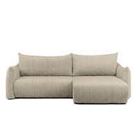 ECKSOFA Mailand Mit Schlaffunktion - Taupe, Holzwerkstoff/Textil (260/154cm) - Fun Möbel