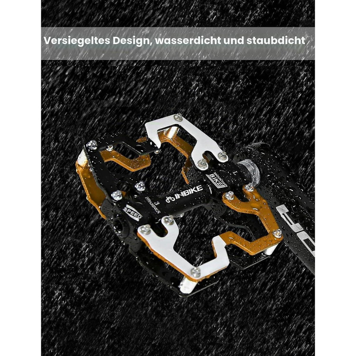 FAHRRADPEDALE Aluminiumlegierung Rot Silber Blau Gelb Gold Schwarz - Multicolor, Metall (10.5/1.5/11.5cm)