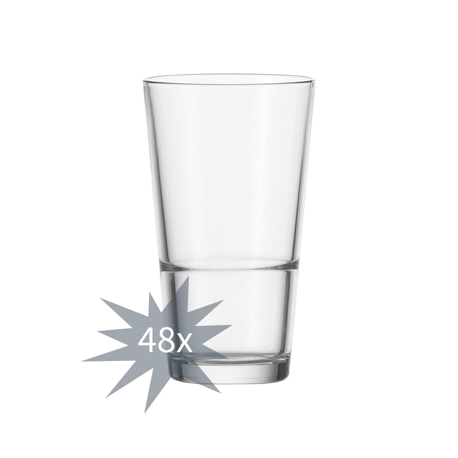 TRINKGLÄSER Event transparent 330 ml 48er Set - Transparent, Glas (0.33L) - Leonardo Living