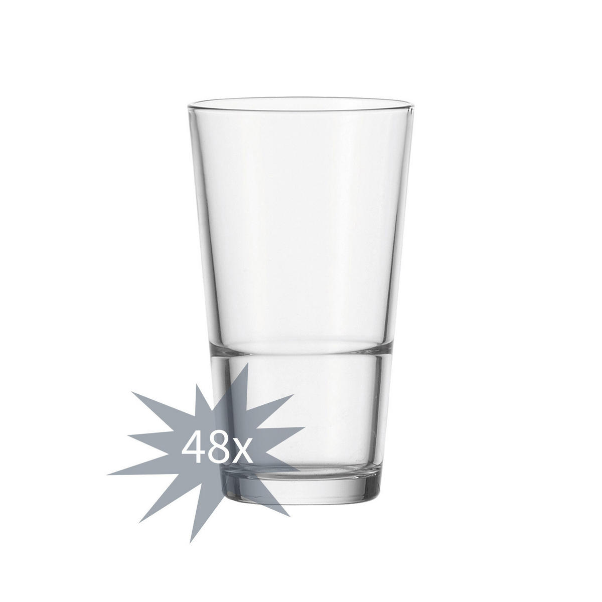 TRINKGLÄSER Event transparent 330 ml 48er Set - Transparent, Glas (0.33L) - Leonardo Living