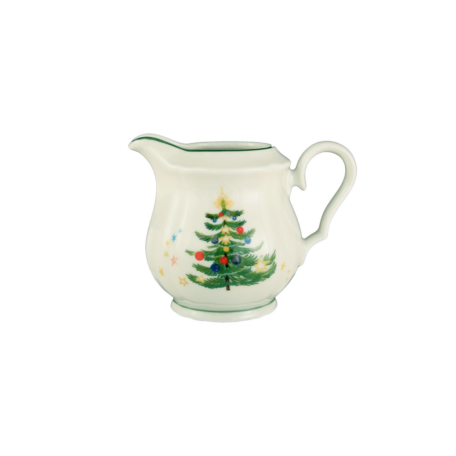 MILCHKÄNNCHEN Marieluise Weihnachten weiß-grün 180 ml - Weiß/Grün, Keramik (0.18L) - Seltmann Weiden