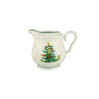 MILCHKÄNNCHEN Marieluise Weihnachten weiß-grün 180 ml - Weiß/Grün, Keramik (0.18L) - Seltmann Weiden