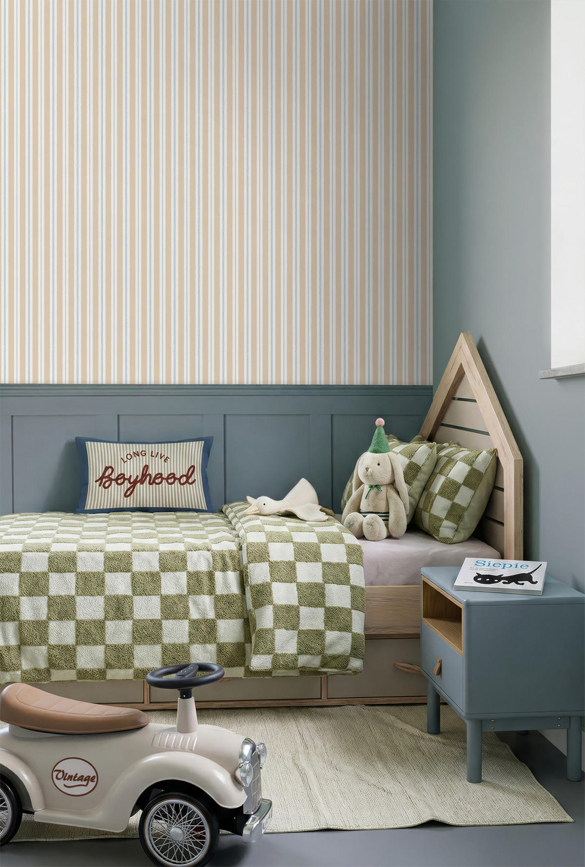 TAPETE Streifen 50 x 900 cm - Beige, Papier (50/0.1cm) - ESTAhome