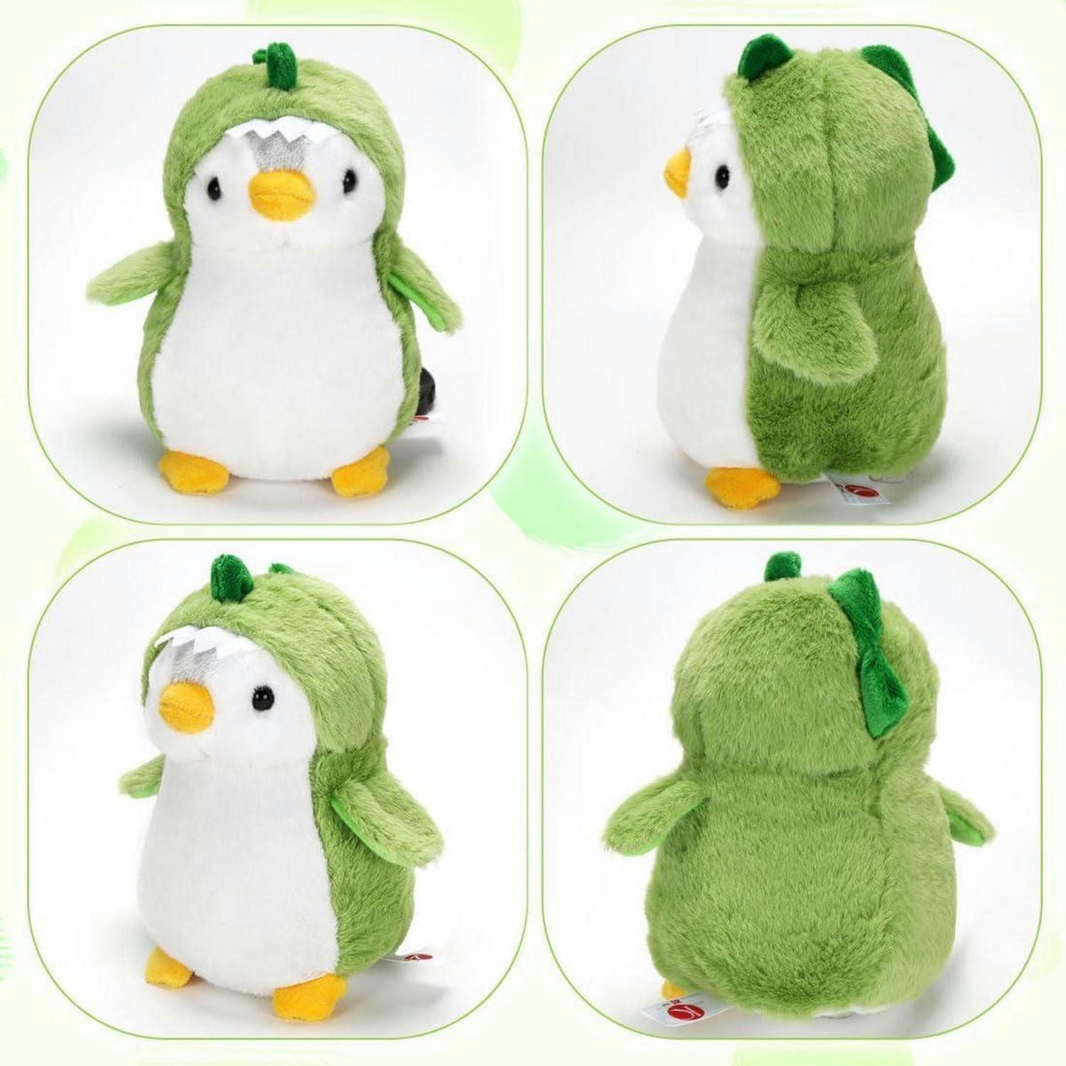KUSCHELTIER Pinguin 20 cm - Grün, Textil (15/20cm)