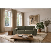 3-SITZER Umea Cord Grün 204/106/78 cm - Waldgrün, Kunststoff/Textil (204/78/106cm) - foamnova