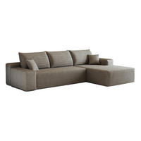 ECKSOFA 270/175/83 cm in Camel aus Cordstoff, modular und ohne Montage - Haselnussfarben, Textil (175/270cm) - Flora Grace