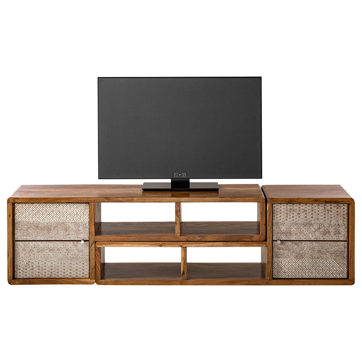 TV-LOWBOARD - Akazie massiv - Akaziefarben, Holz (174/45/40cm) - home24