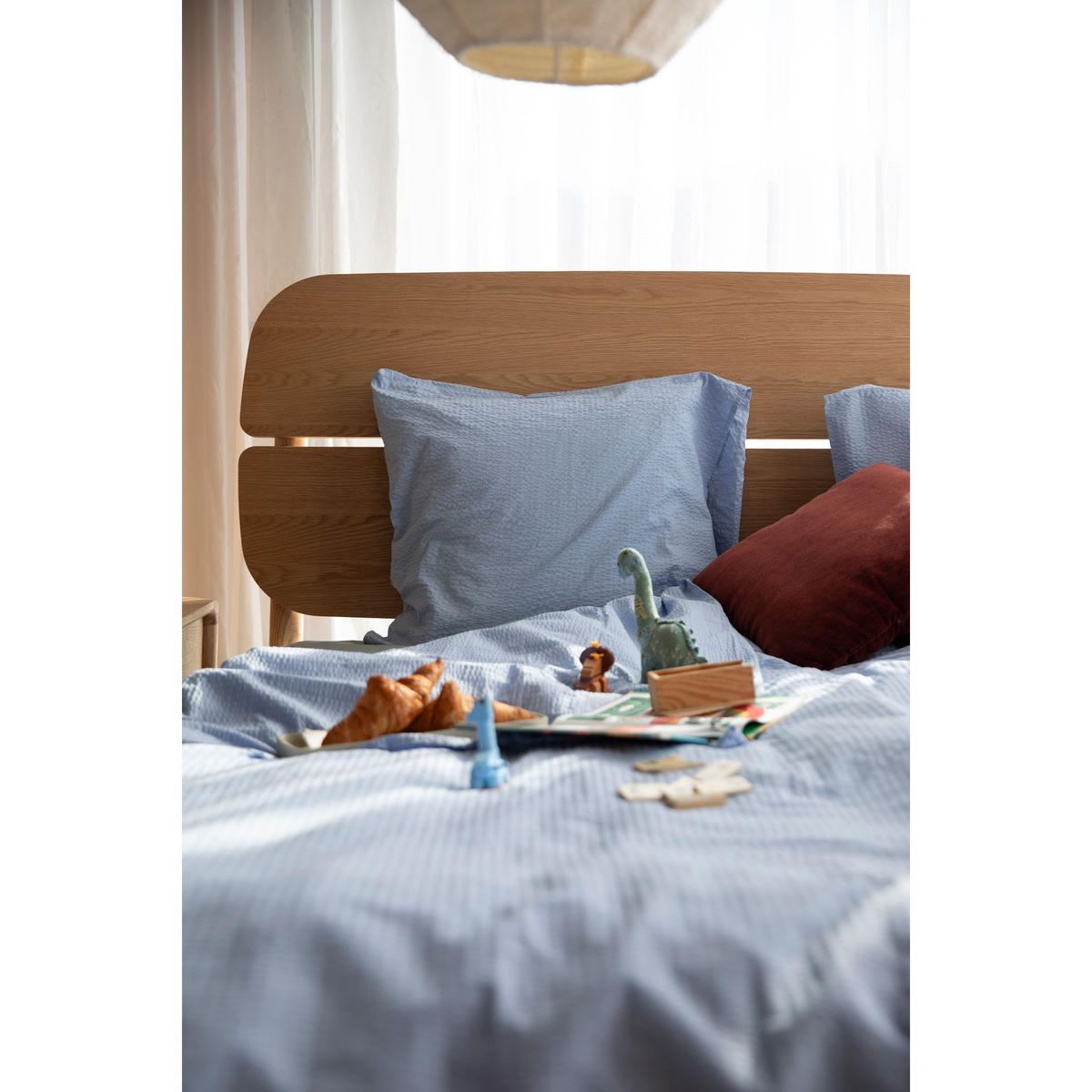BETT Storm Naturel 160 cm - Naturfarben, Holz (160/200cm) - Zuiver