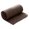 FLEECEDECKE braun 130/160 cm Kettelrand Anti-Pilling - Braun, Textil (130/160cm) - wometo