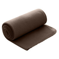 FLEECEDECKE braun 130/160 cm Kettelrand Anti-Pilling - Braun, Textil (130/160cm) - wometo