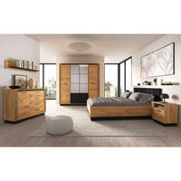 SCHLAFZIMMER Set 5-tlg. Urso – Eichefarben - Eichefarben, Holzwerkstoff (200/210/58cm) - hi-markt