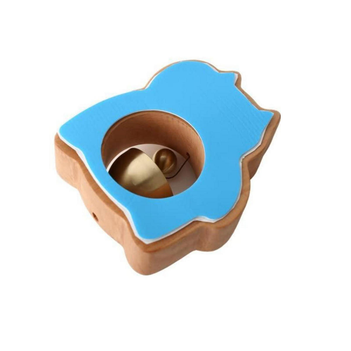 TÜRKLINGEL Glückskatze Holz/Kupfer - Braun, Holz (8.5/3.1/11cm)