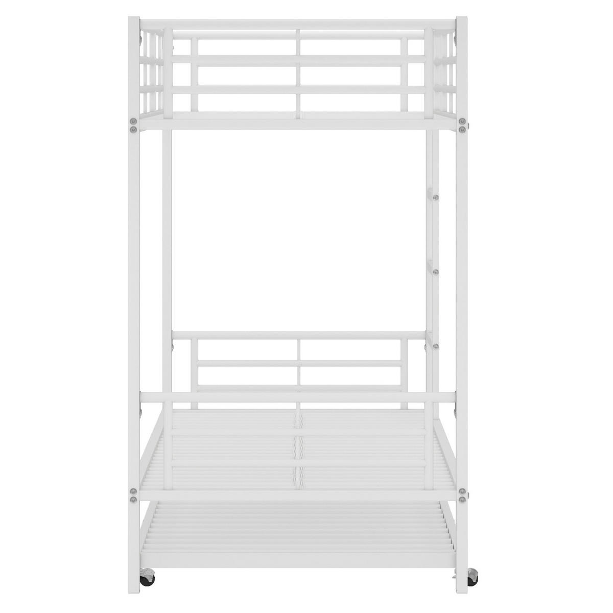 ETAGENBETT 90x200 Weiß - Weiß, Metall (90/200cm) - ComfortXL