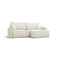 ECKSOFA mit Schlaffunktion Cremig - Beige, Textil (244/148cm) - Furnisell