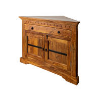 ECKKOMMODE Akazie 107x54x80 honig lackiert OXFORD #0505 - Braun, Holz (107/80/54cm) - Massivmoebel24