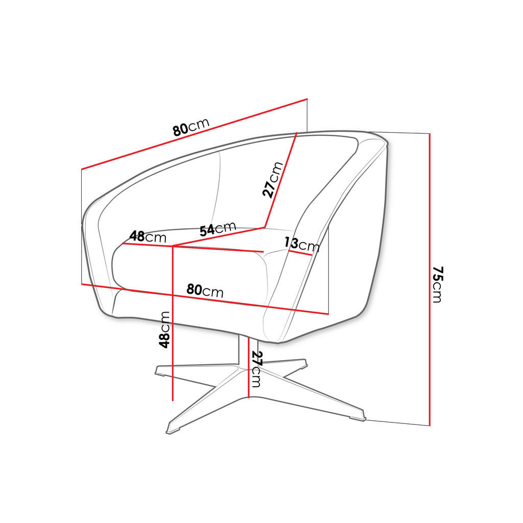 Thumbnail - Mirjan24 Sessel, Dunkelblau, Textil, 1-Sitzer, Rund, 80x75x80 cm, Wohnzimmer, Sessel, Polstersessel