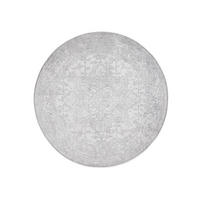 VINTAGE-TEPPICH Miray waschbar ø 160 cm rund - Grau, Kunststoff (160/160cm) - benuta Nest