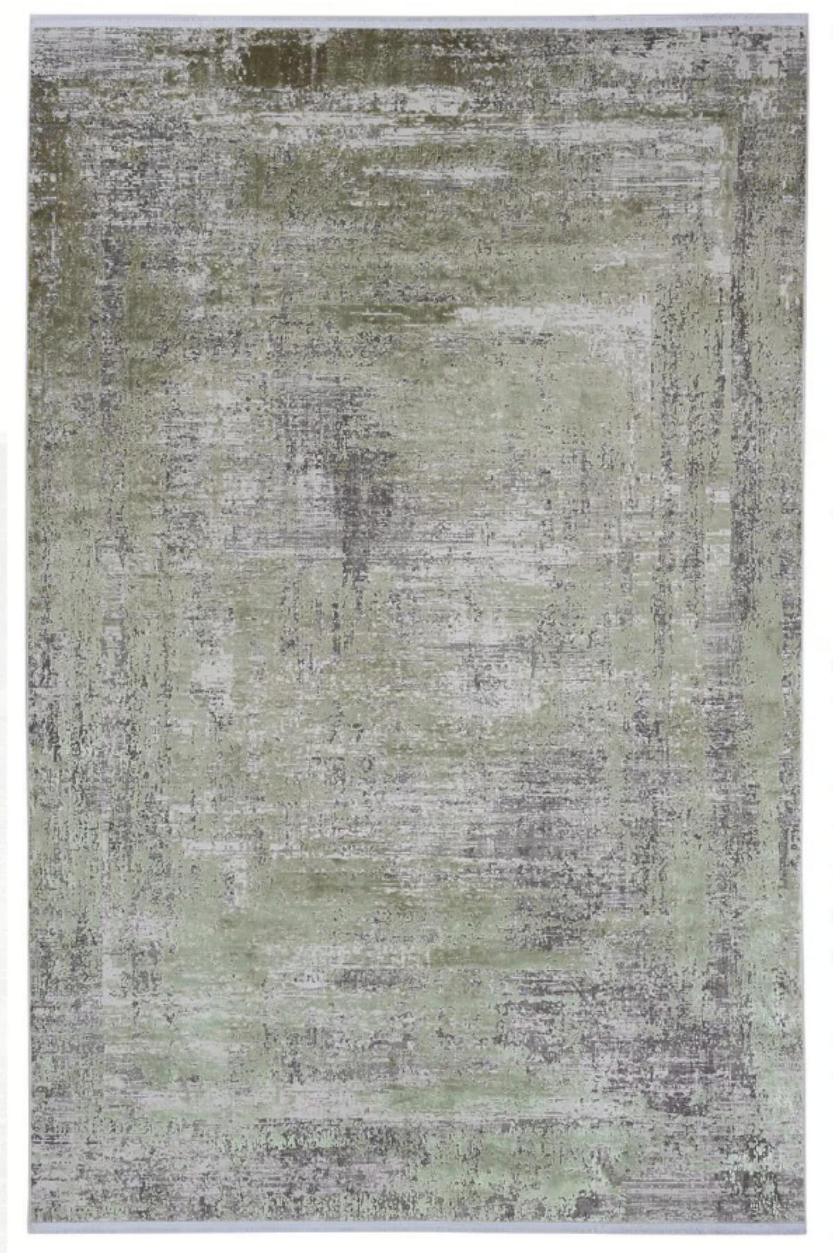 TEPPICH modern Wohn-/Schlafzimmer Viskose BRODERIE Grün 240x240 cm - Grün, Textil (240/240cm) - Novatrend