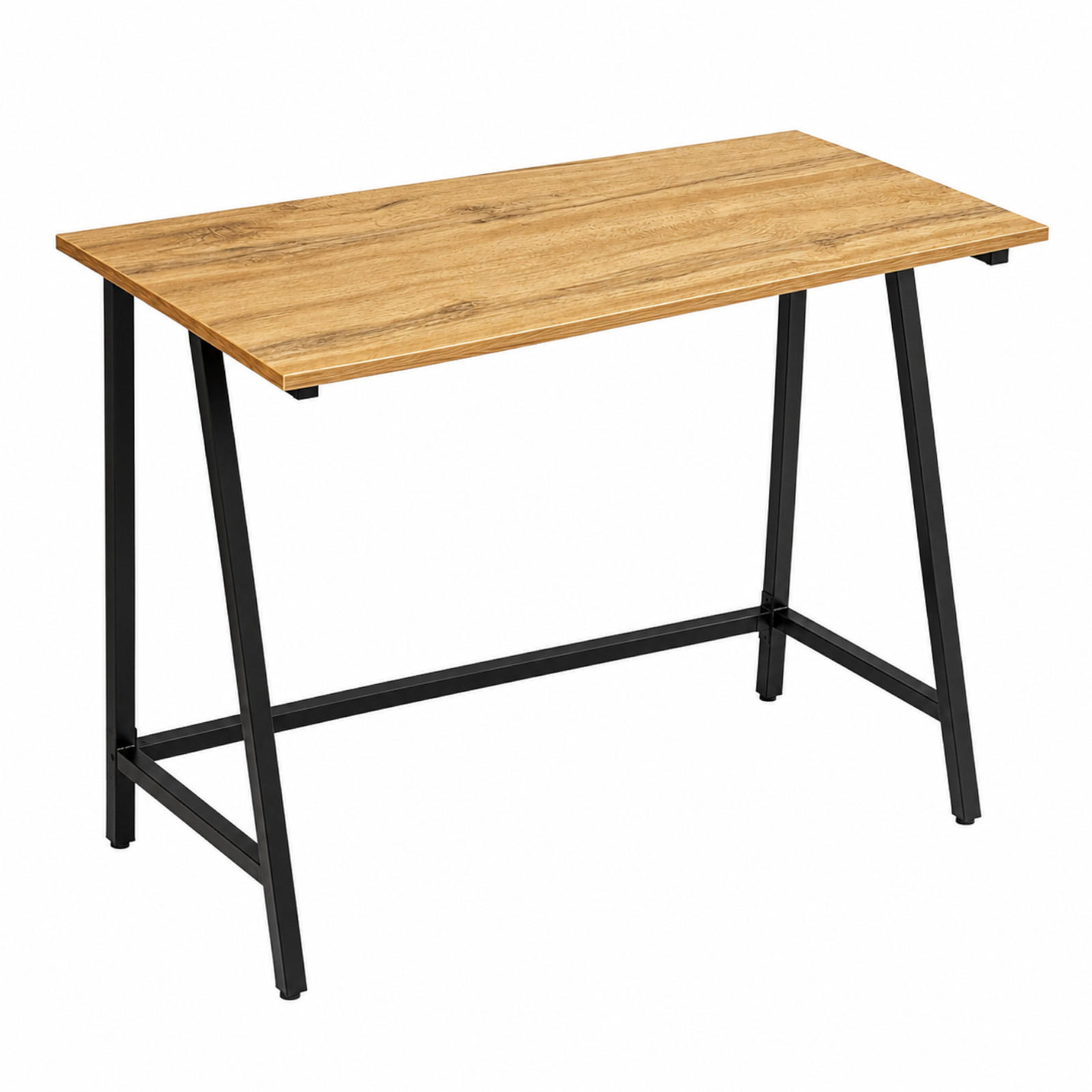SCHREIBTISCH MDF Metall Eiche Schwarz Industrial 100x50x75 cm - Eichefarben, Holzwerkstoff (50/100/75cm) - Begryf