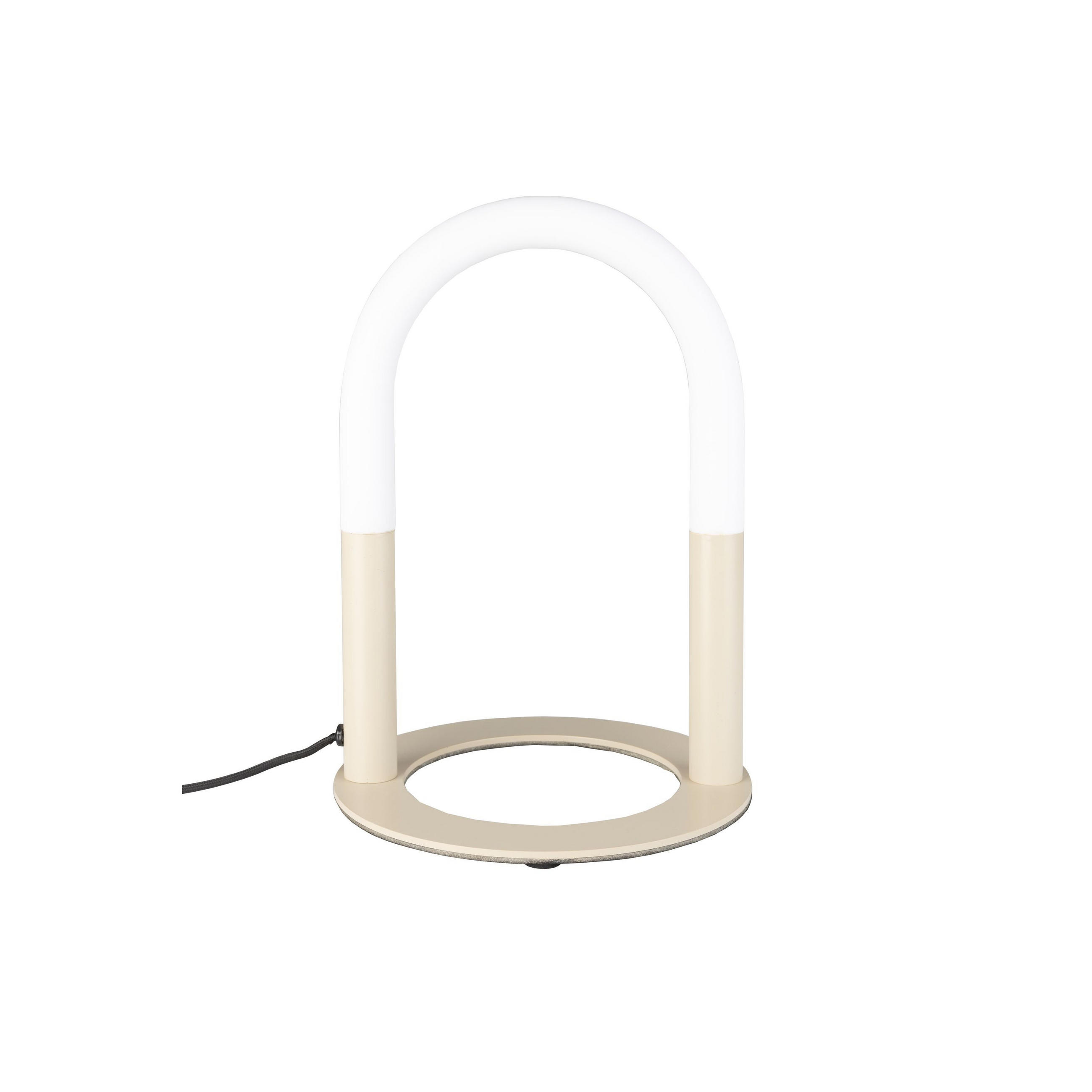 TISCHLAMPE Arch Beige - Beige, Metall (25/25/36cm) - Zuiver