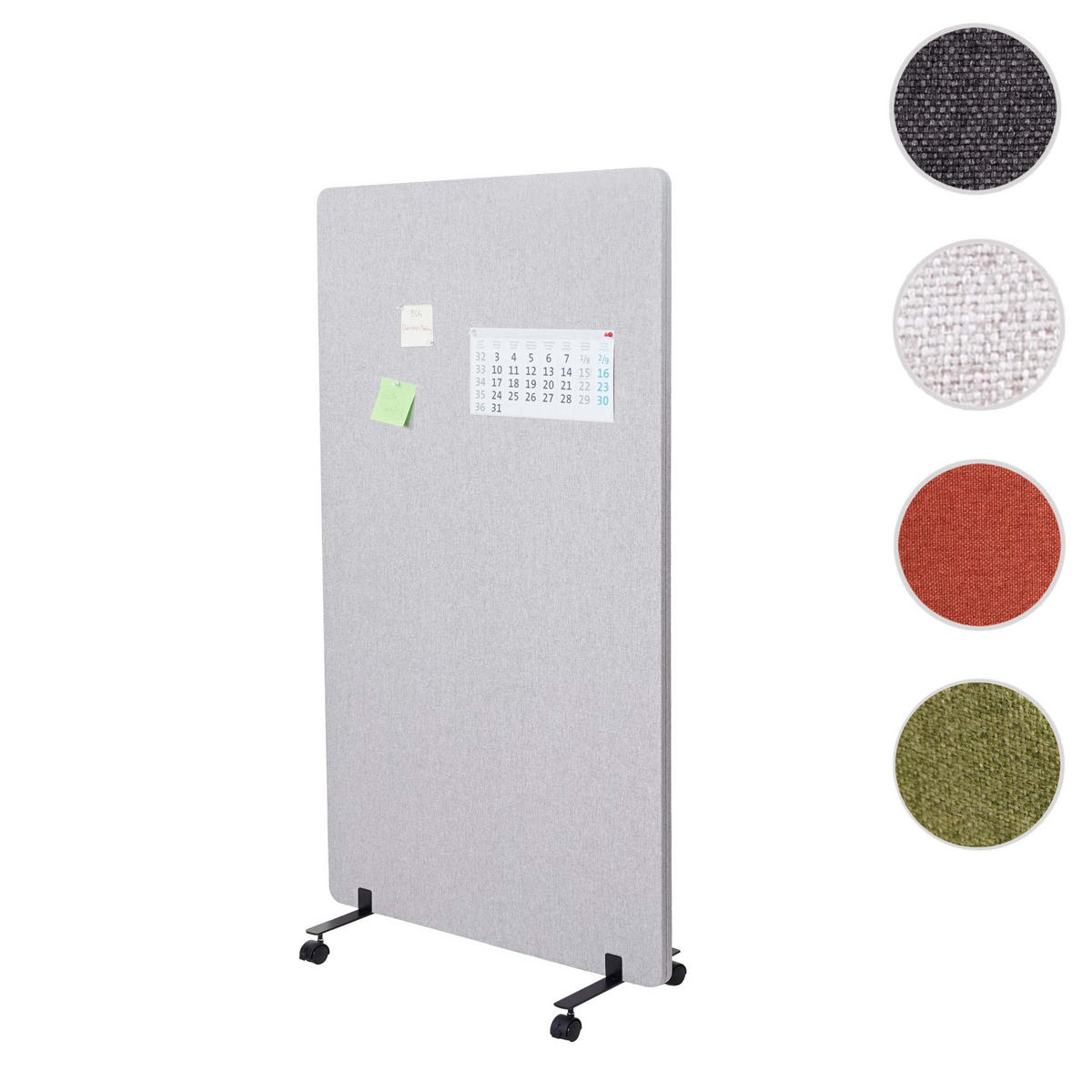 AKUSTIK-TRENNWAND Grau - Grau, Textil (80/147/39cm) - MCW