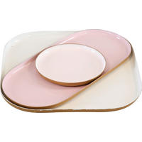 TABLETTS Deluxe creme Metall 3-tlg. - Weiß, Metall (22/1/22cm) - FURNARO