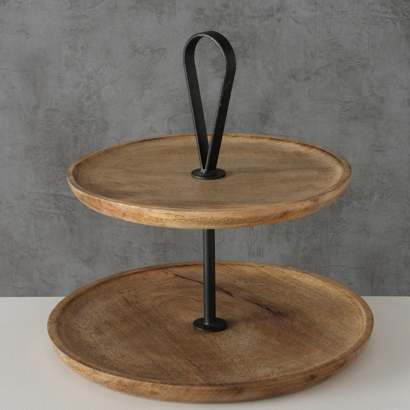 ETAGERE Mangoholz Kabir - Braun, Holz (35/35cm) - Boltze Home