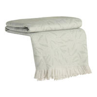 VISKOSEDECKE Imela - Grau, Textil (140/190cm) - home&you