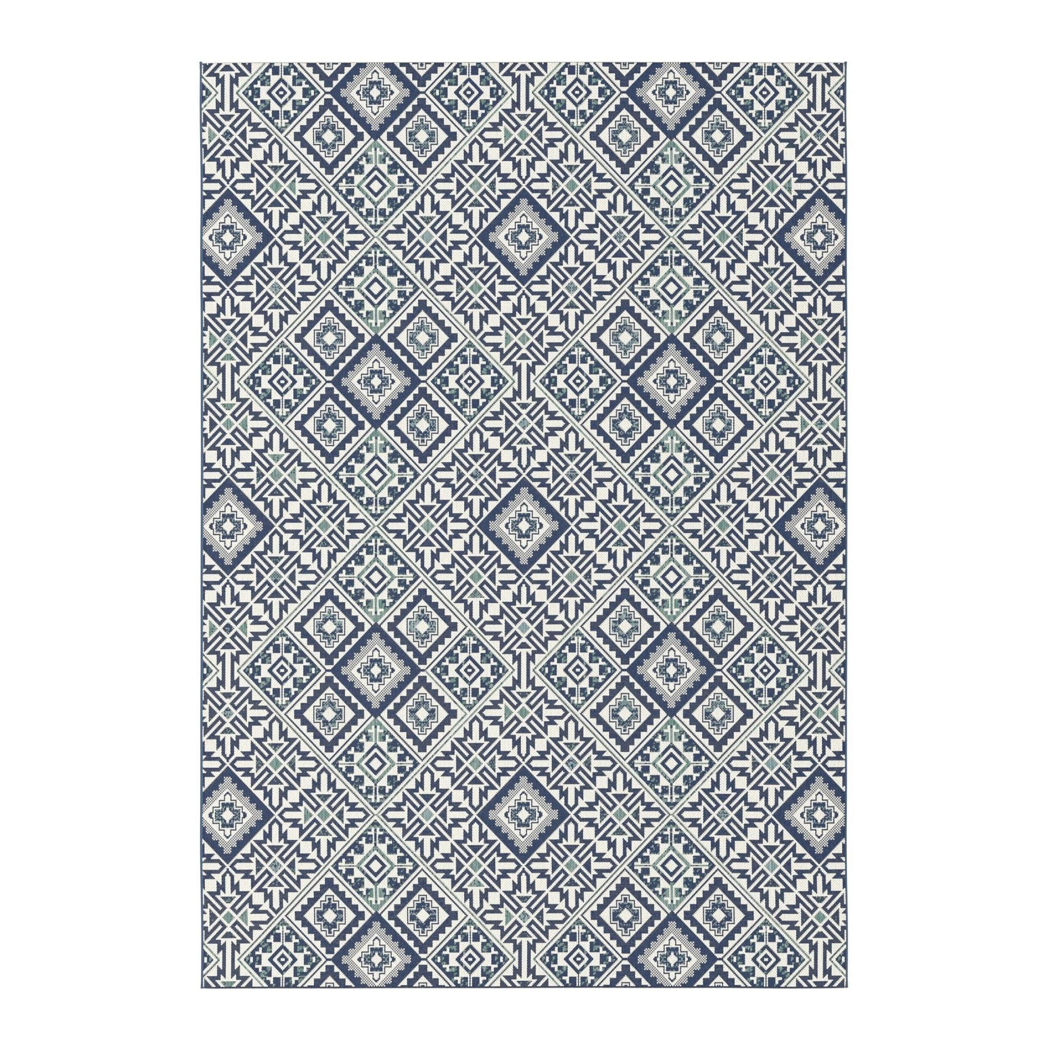 TEPPICH für Innen und Außen blau - Blau, Textil (120/170cm) - AFK Living
