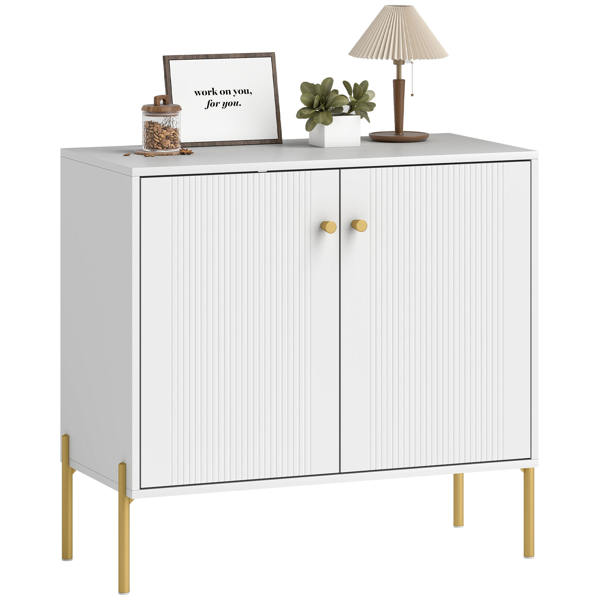ComfortXL Sideboard Weiß 80x76x39.1 cm