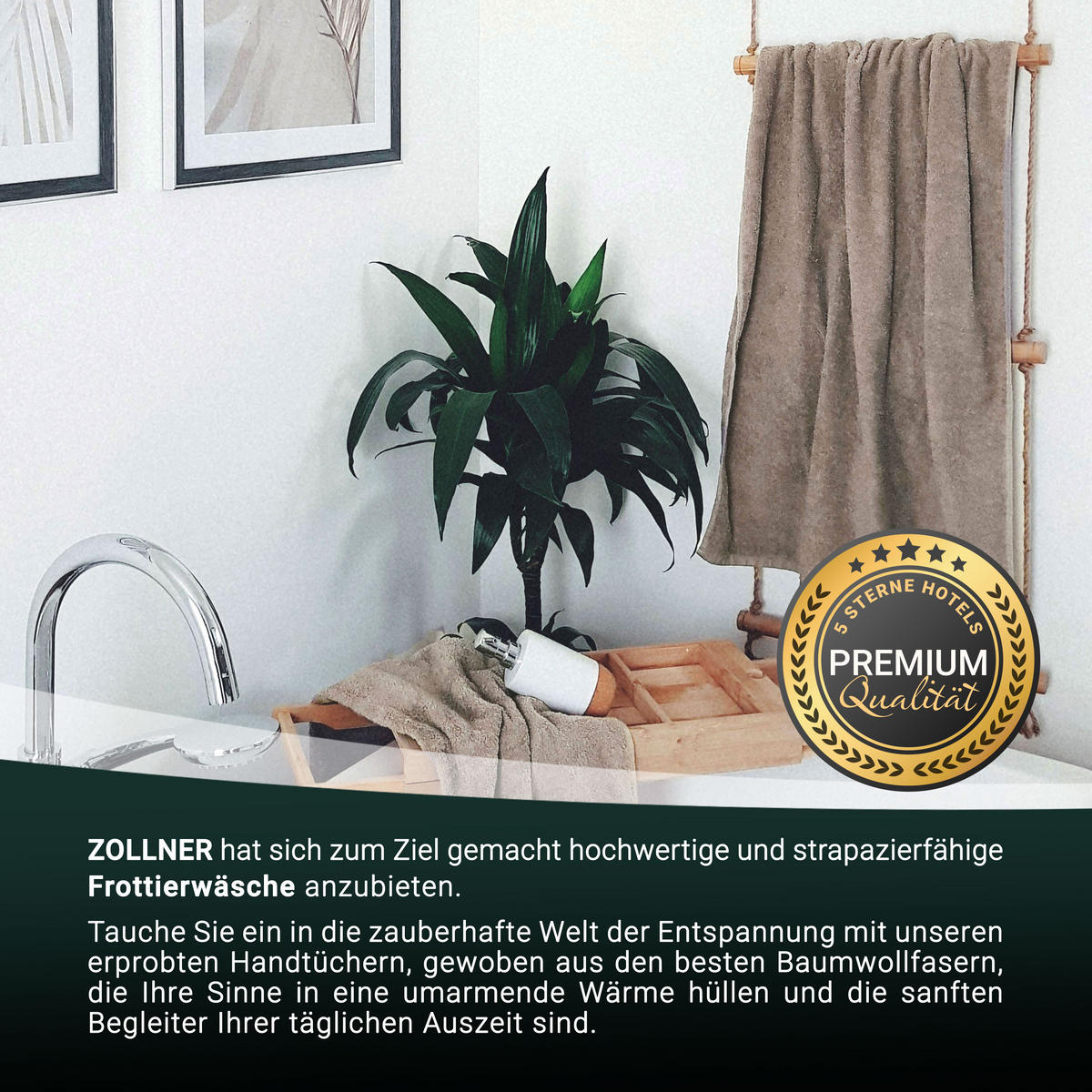 BADETUCH, 2er-Set, 100x150 cm, 100% Baumwolle, Braun - Fango, Textil (100/150cm) - Zollner