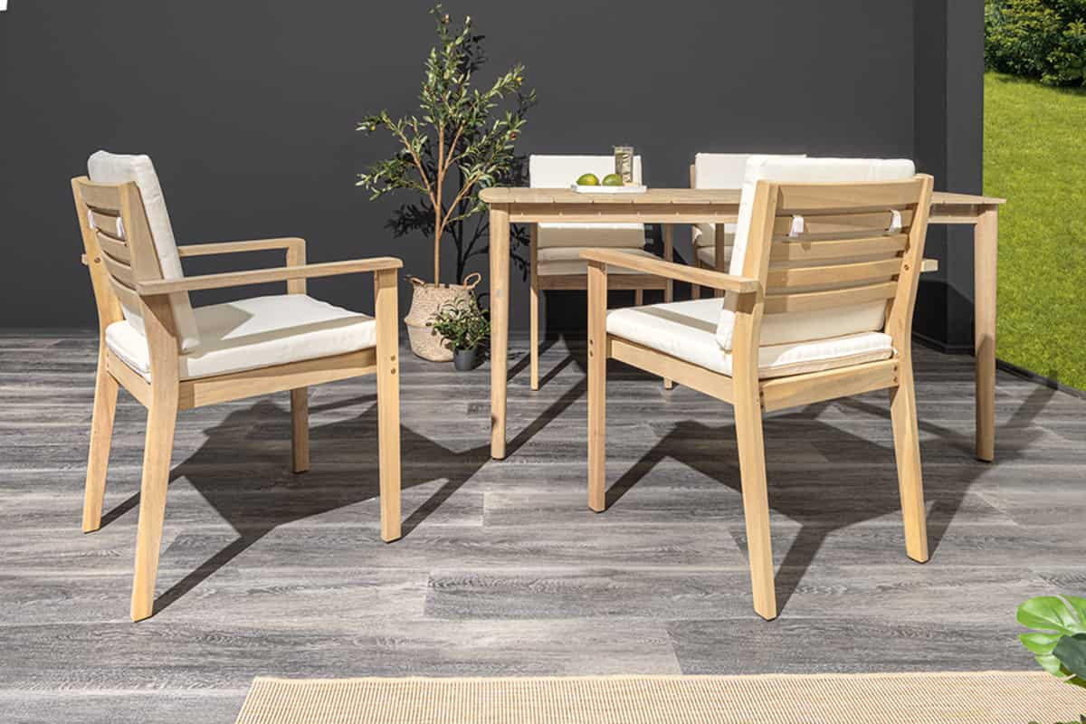 GARTENSTUHL KOPENHAGEN Akazie Natur - Beige/Braun, Holz (60/84/60cm) - riess-ambiente