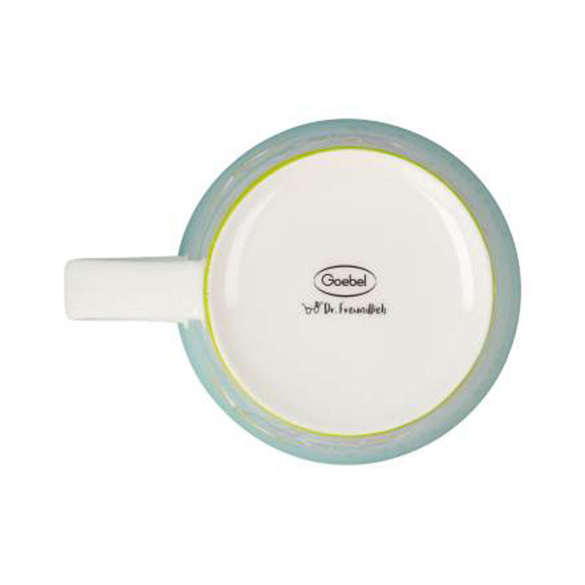 TEETASSE Freundlieb - Ruhe Bitte!, Fine Bone China - Multicolor, Keramik (0.35L) - Goebel