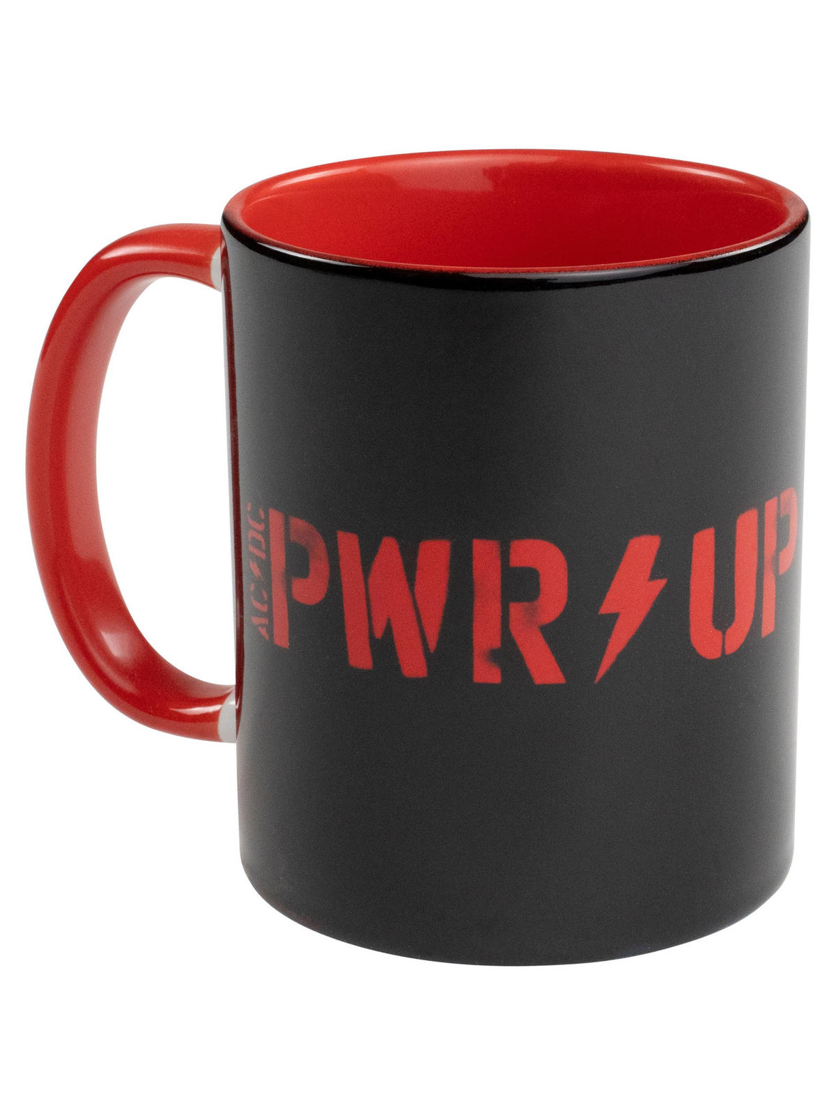 KAFFEEBECHER AC/DC - PWR/UP Schwarz/Rot 320 ml - Multicolor, Keramik (0.32L) - United Labels